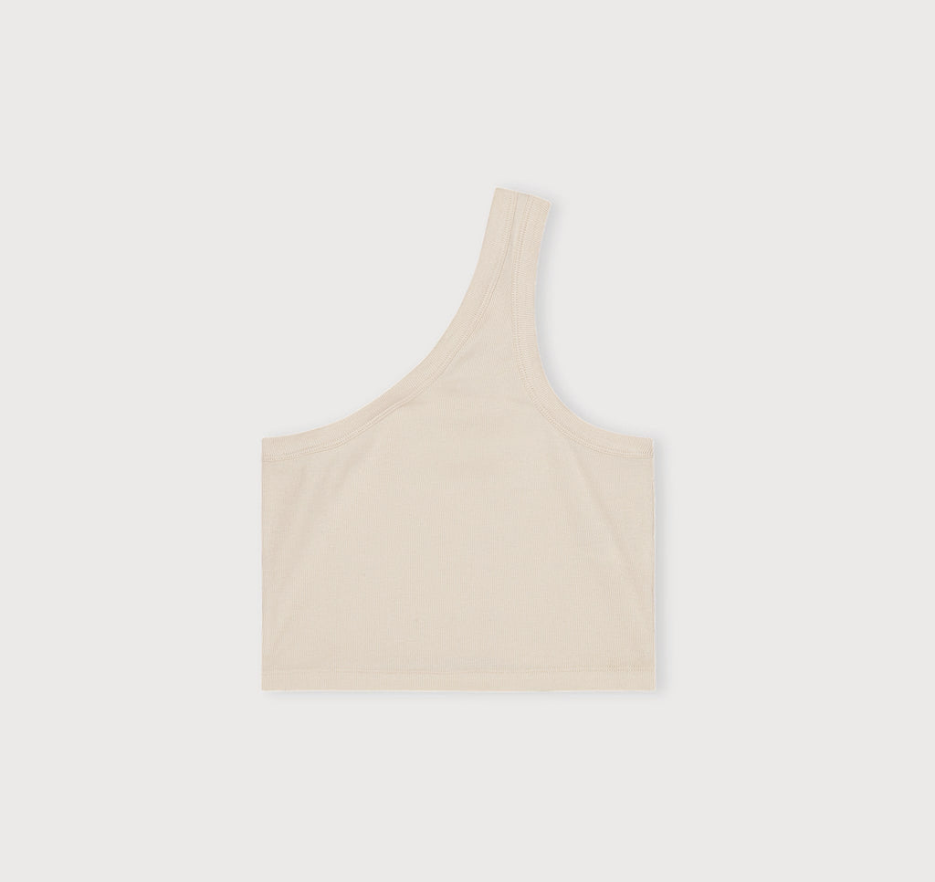 Core Rib One Shoulder Crop Top