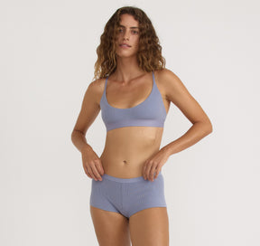 Core Rib Open Back Scoop Bralette