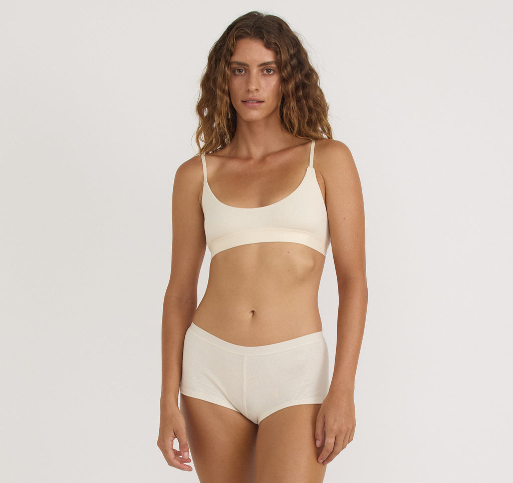 Core Rib Open Back Scoop Bralette