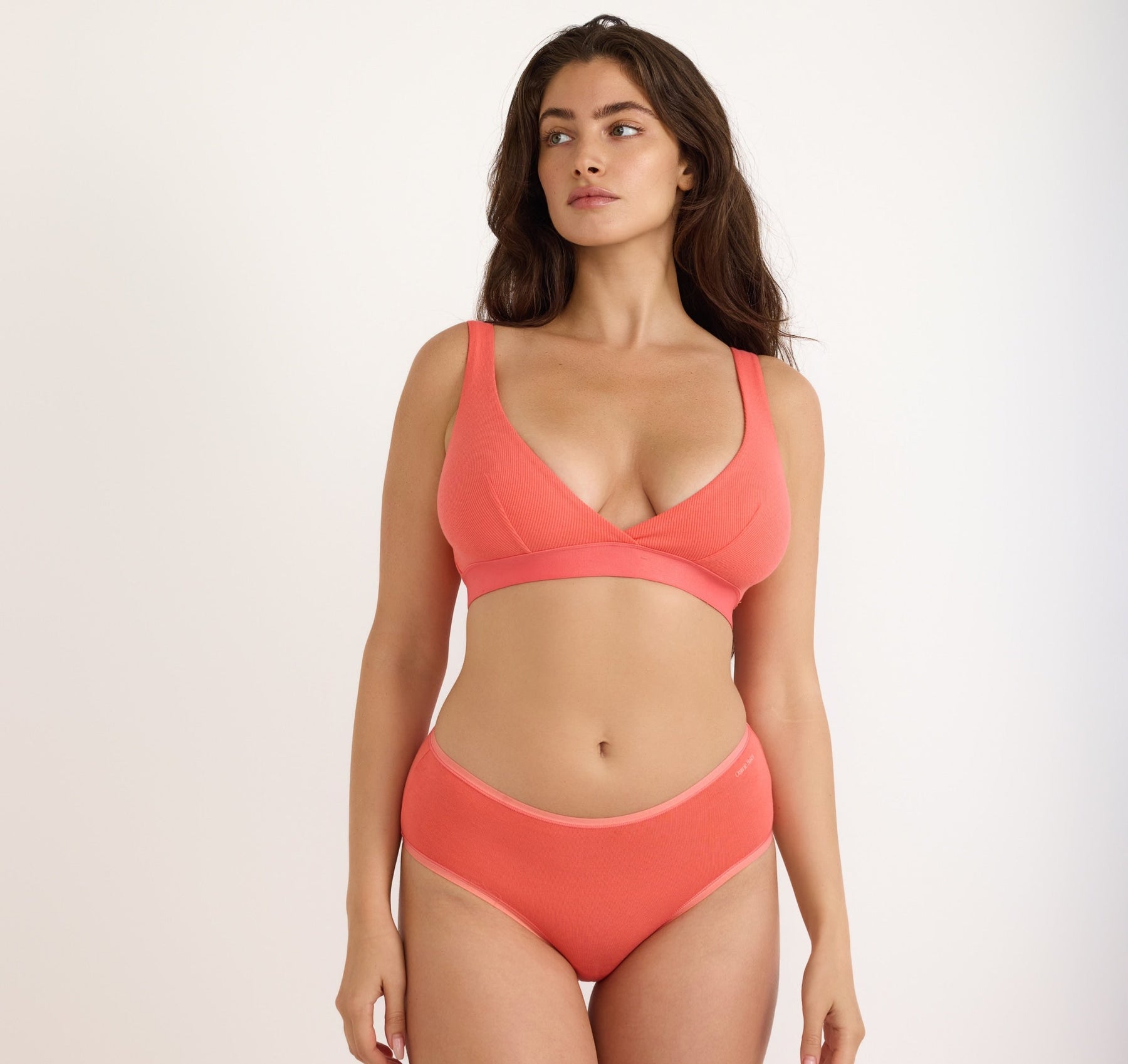 Core Rib Plunge Bralette