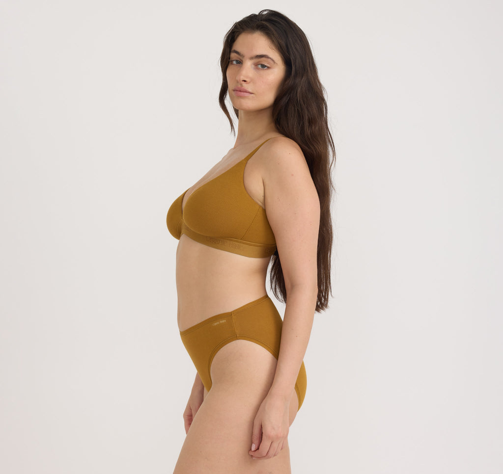 Core Rib Triangle Bralette