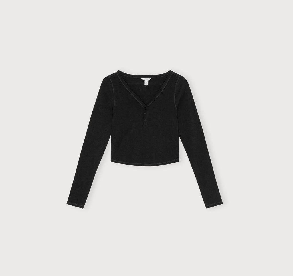 Core Sport Henley Long-Sleeve Tee