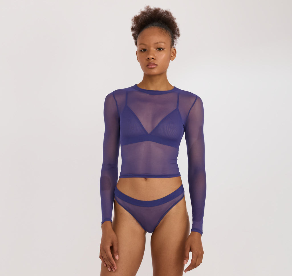 Mesh Long Sleeve Tee