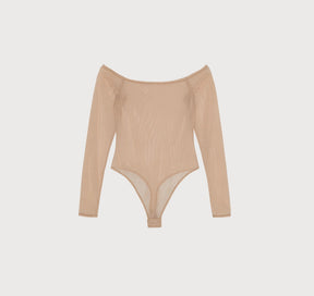 Mesh Off-Shoulder Bodysuit