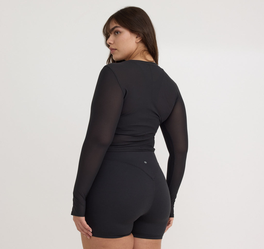 Active Mesh Long  Sleeve Tee