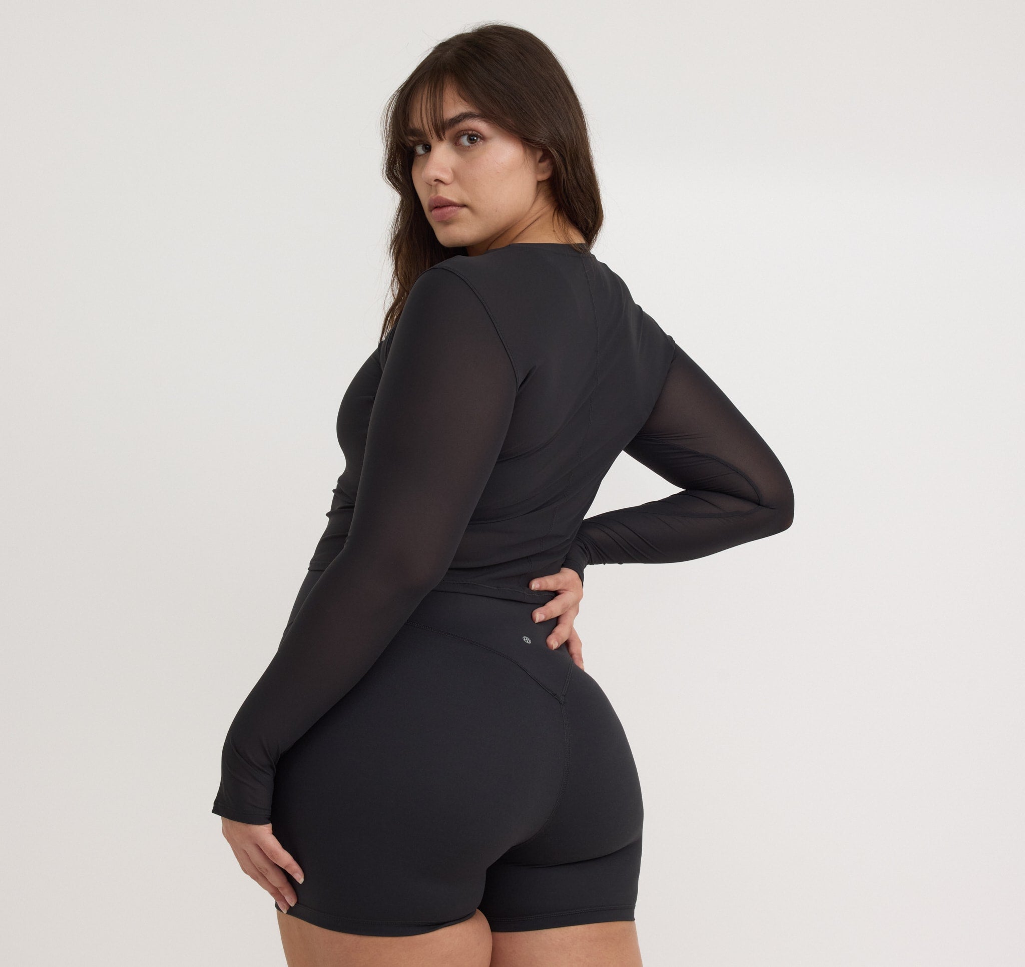 Active Mesh Long  Sleeve Tee