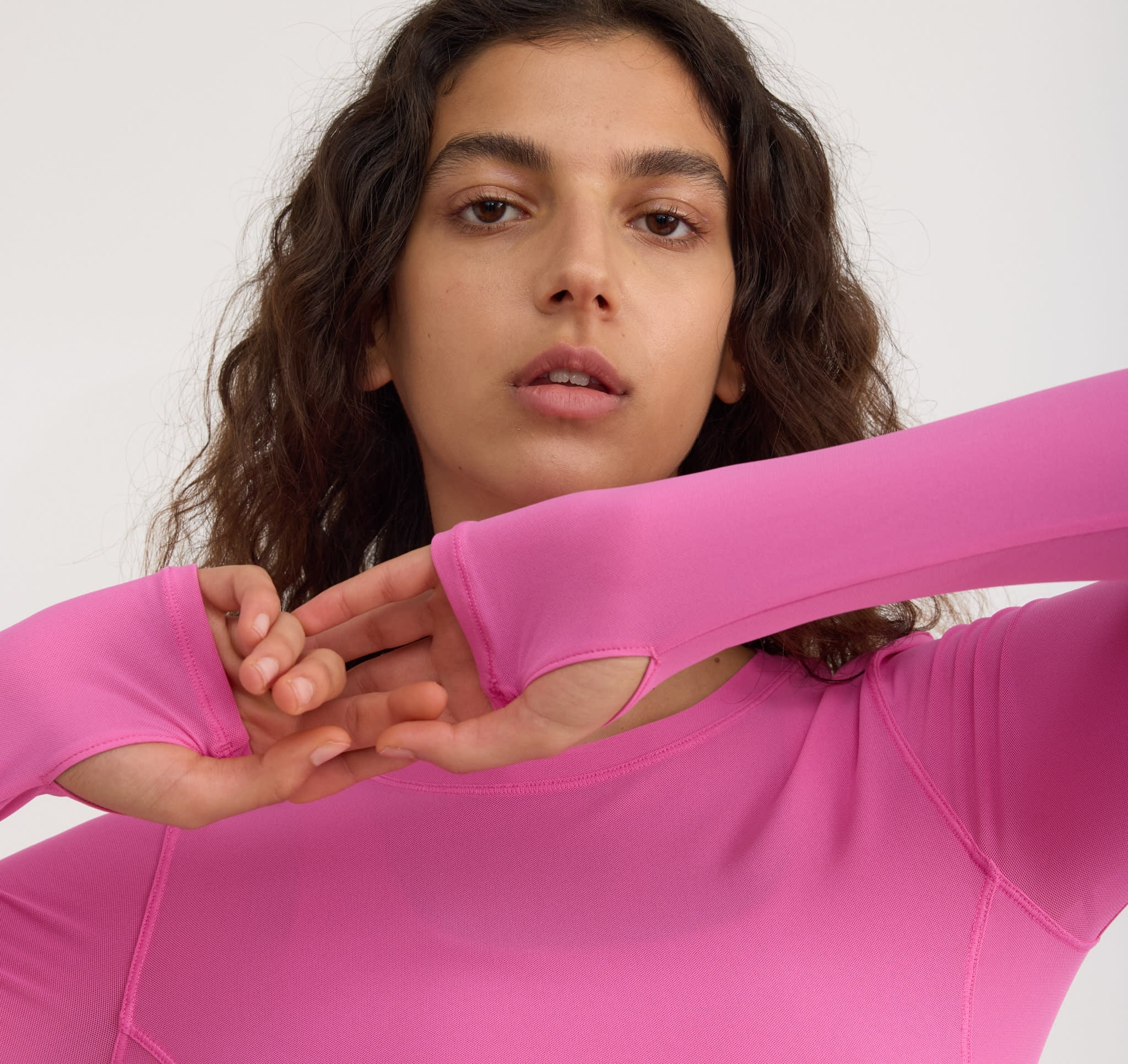 Active Mesh Long  Sleeve Tee