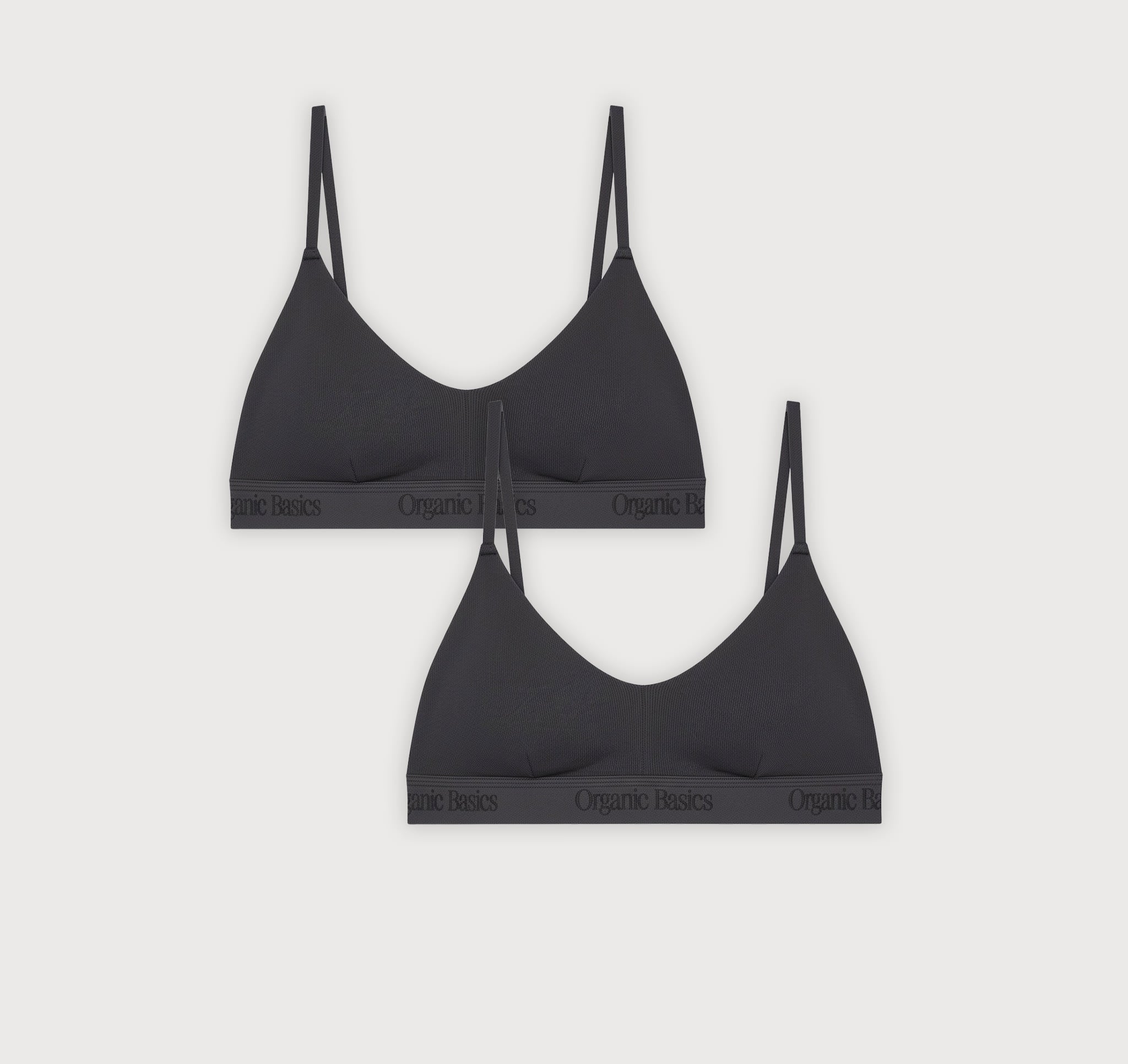 Core Rib Open Back Scoop Bralette 2-Pack