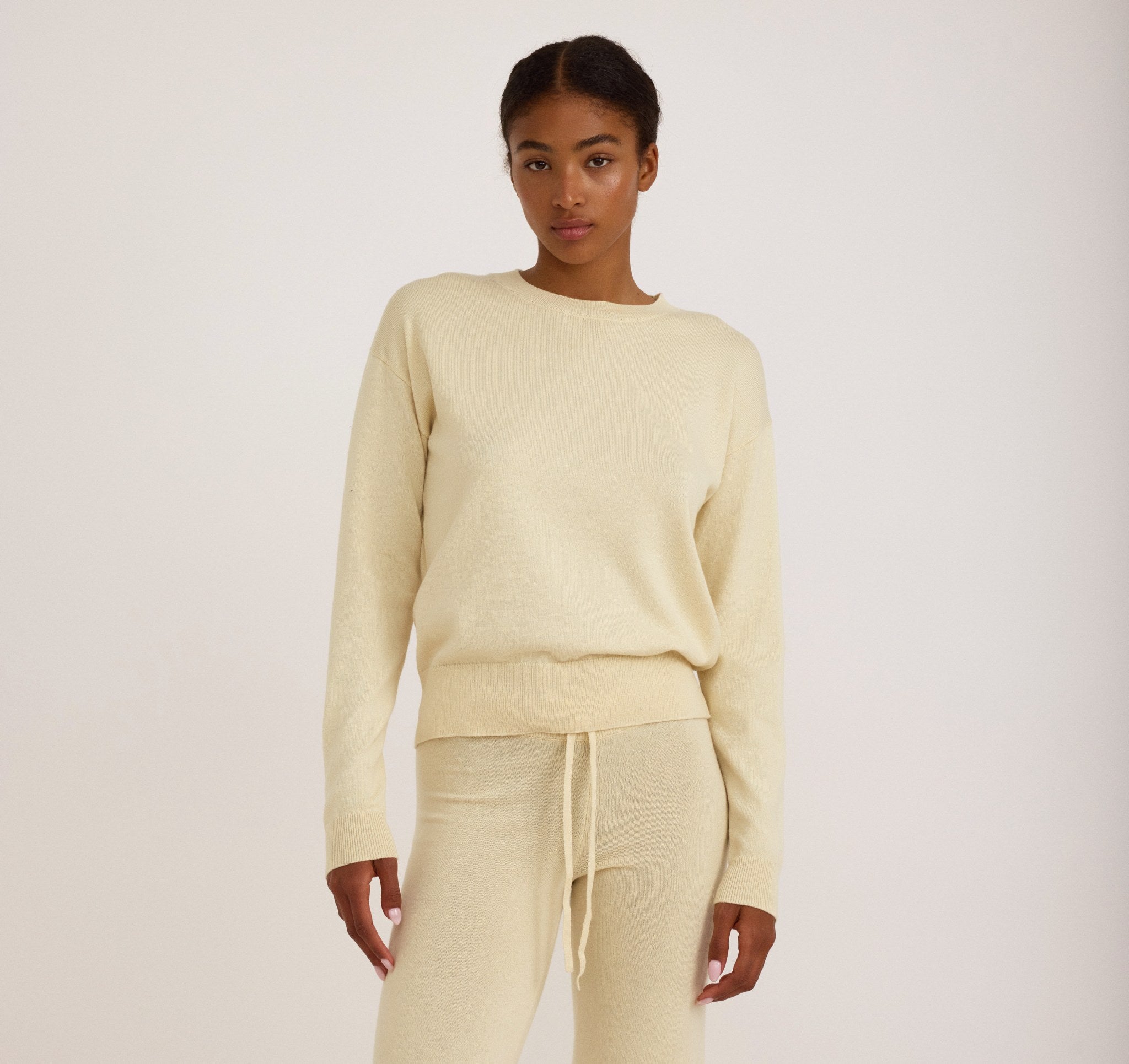 Soft Knit Boxy Crewneck Sweater