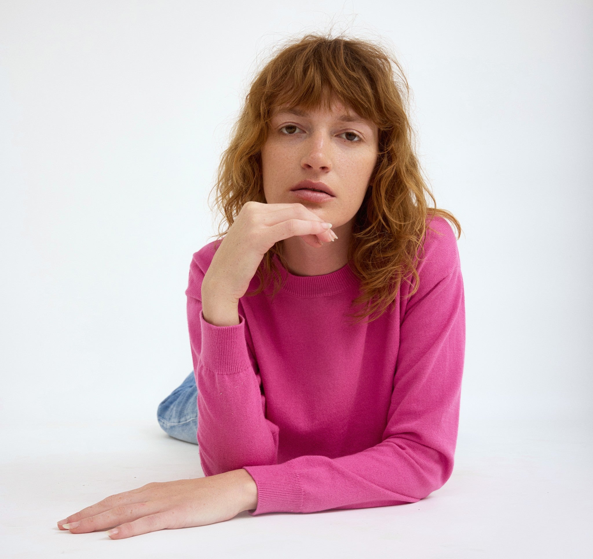 Soft Knit Boxy Crewneck Sweater