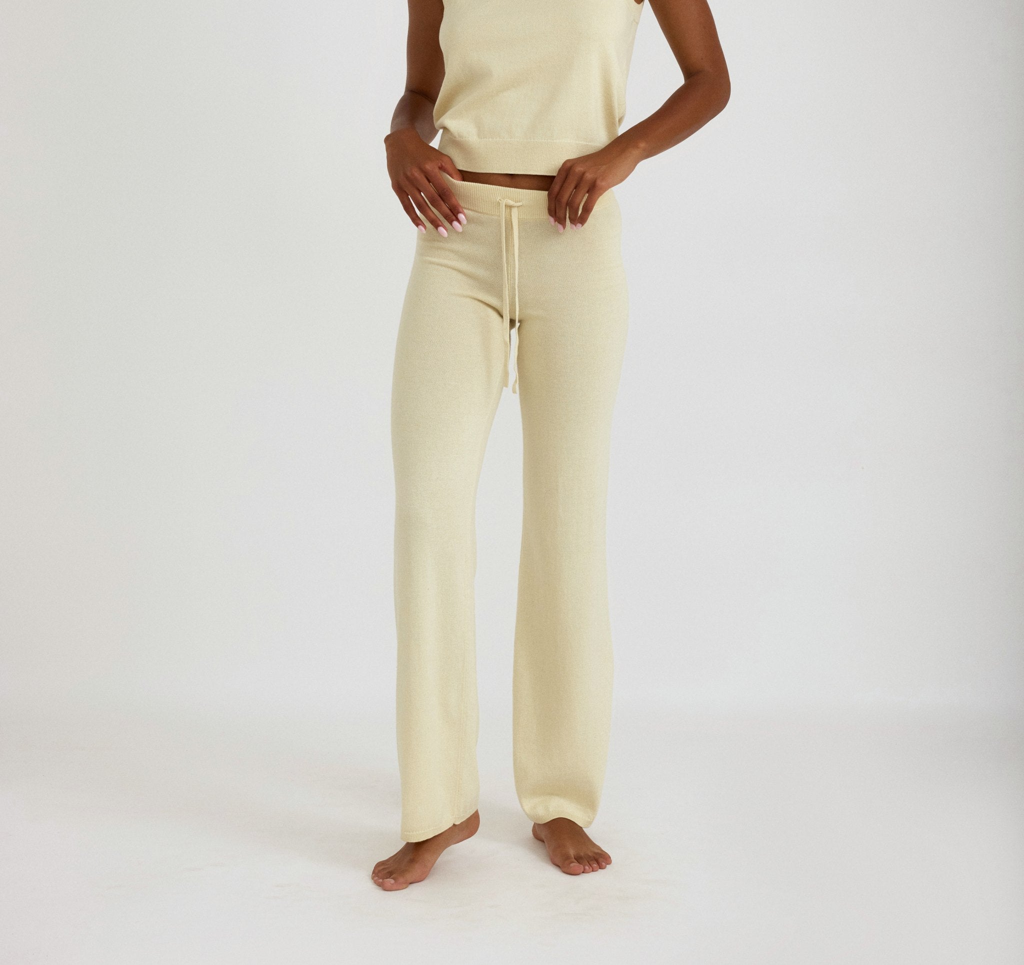 Soft Knit Straight Leg Pants