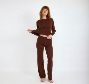 Soft Knit Straight Leg Pants