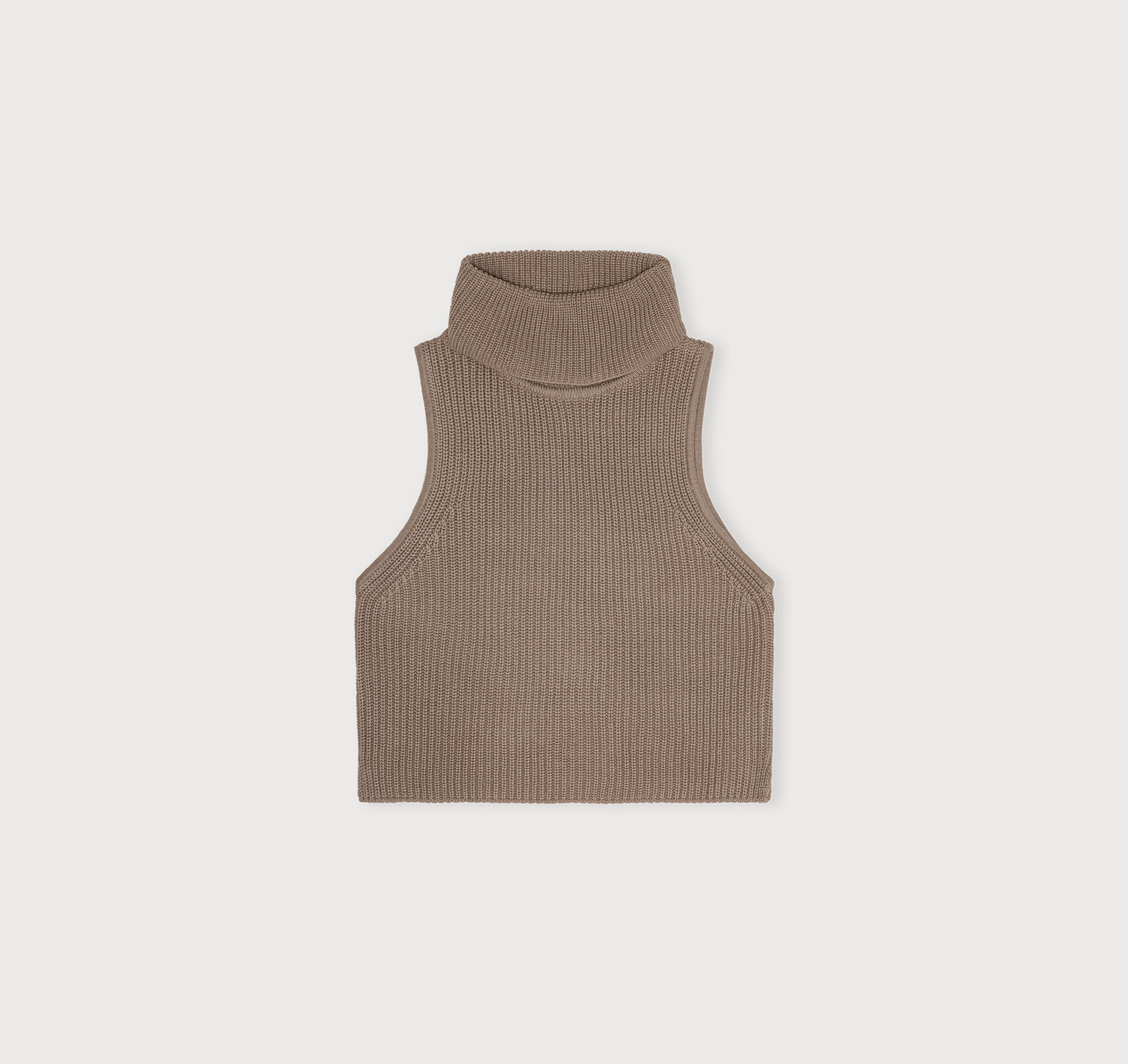 True Knit Sleeveless Turtleneck