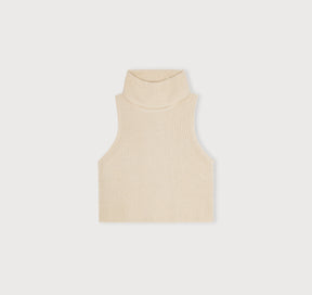 True Knit Sleeveless Turtleneck