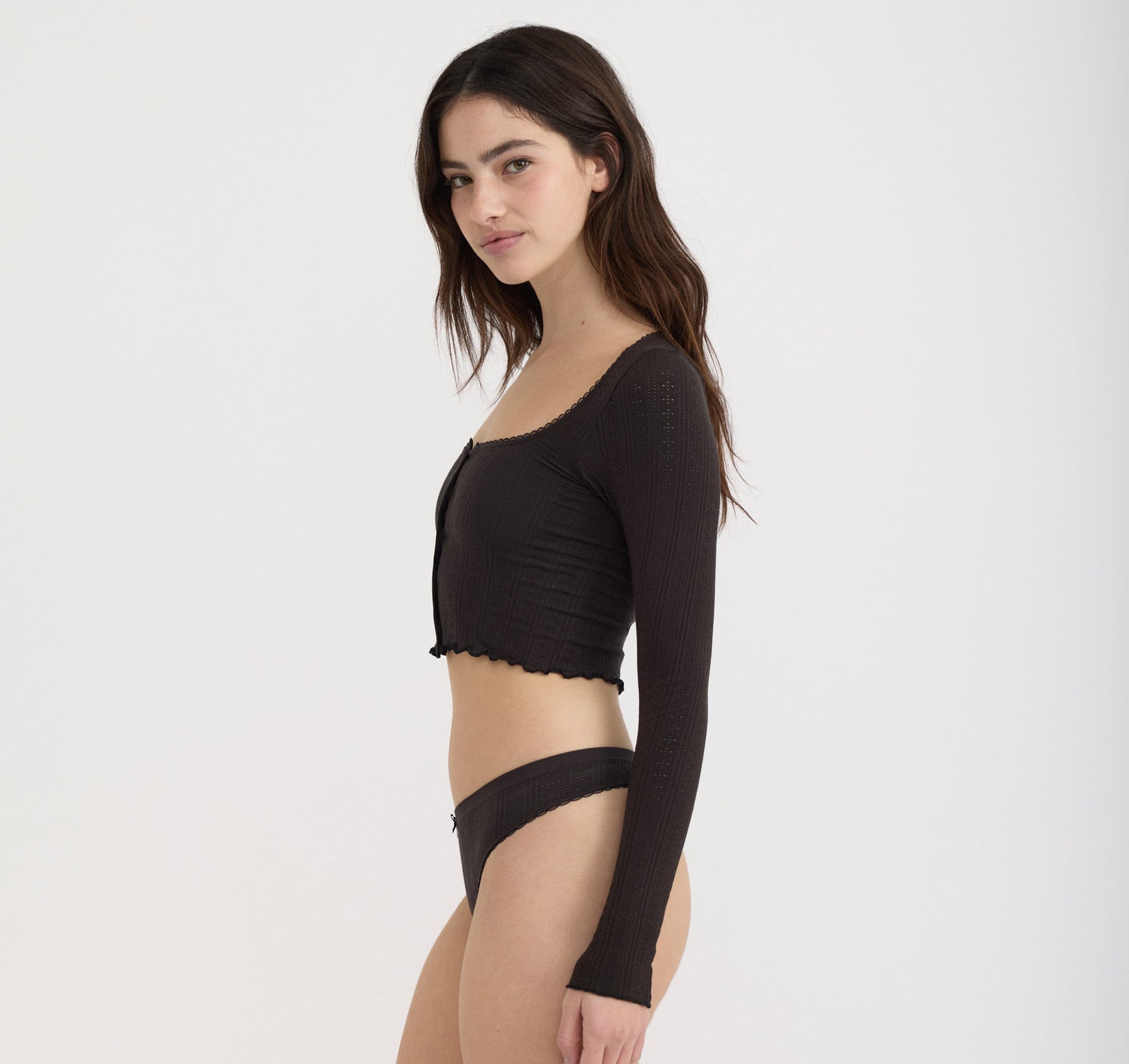 Pointelle Cardigan