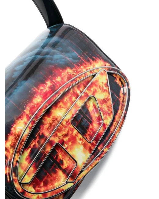 Diesel Women's Blue 1dr Dark Knight Faux-leather Shoulder Bag - Bags | Shop From The Mirage