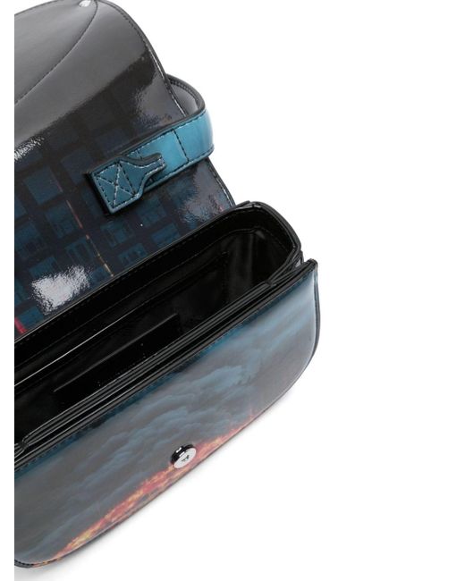 Diesel Women's Blue 1dr Dark Knight Faux-leather Shoulder Bag - Bags | Shop From The Mirage