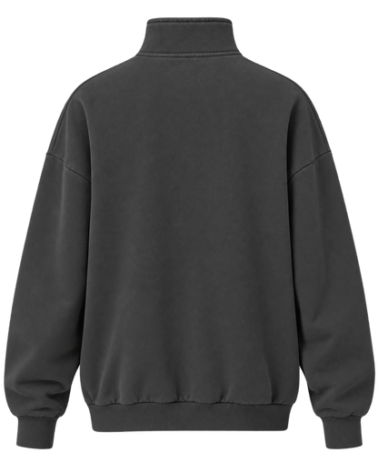 Dior Diorling Sweatshirt With Zip On The Collar In Gray