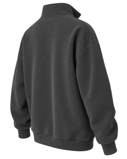 Dior Diorling Sweatshirt With Zip On The Collar In Gray