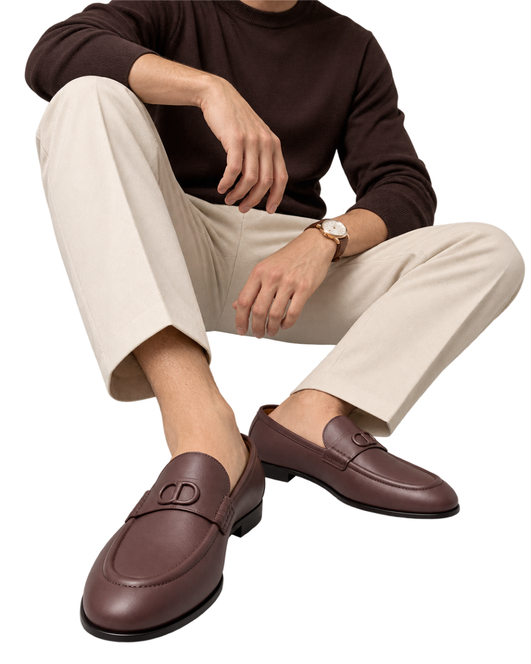 Dior Homme logo loafers