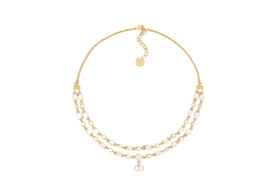 Dior In Double Chain Gold-Finish Metal