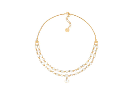 Dior In Double Chain Gold-Finish Metal