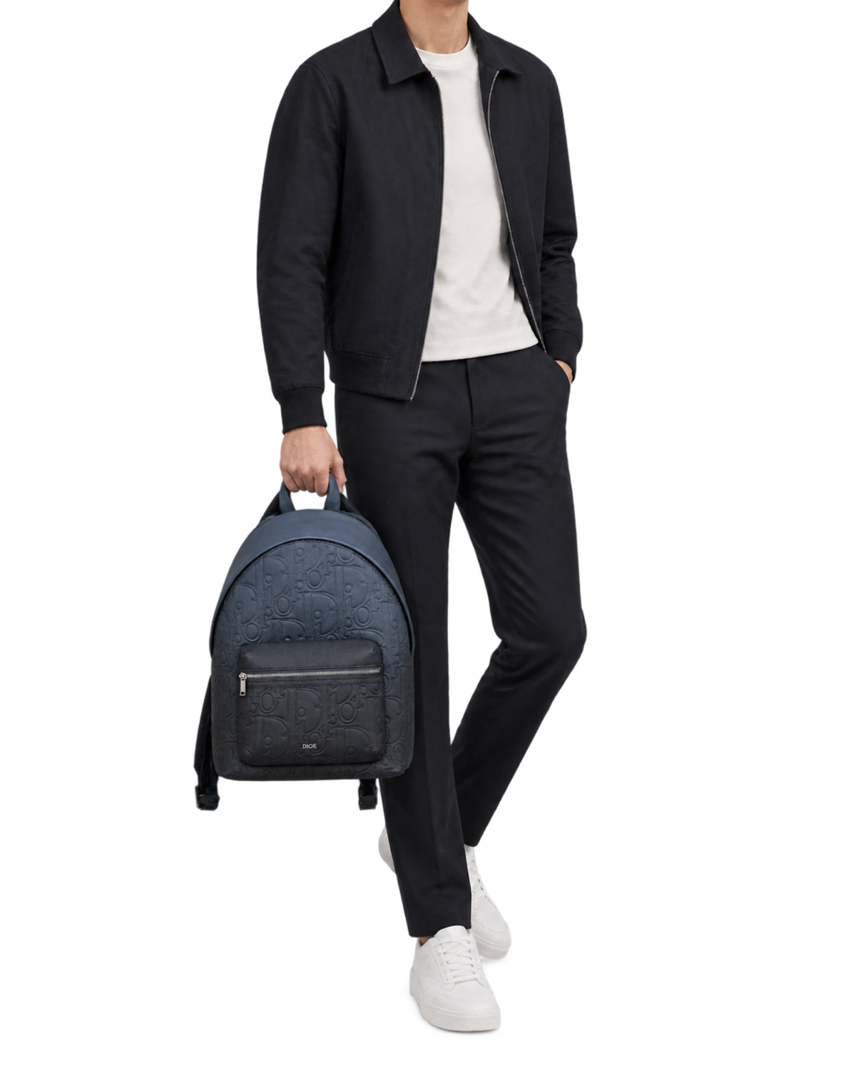 Dior Men's Blue Rider 2.0 Zipped Backpack