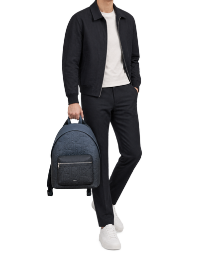 Dior Men's Blue Rider 2.0 Zipped Backpack