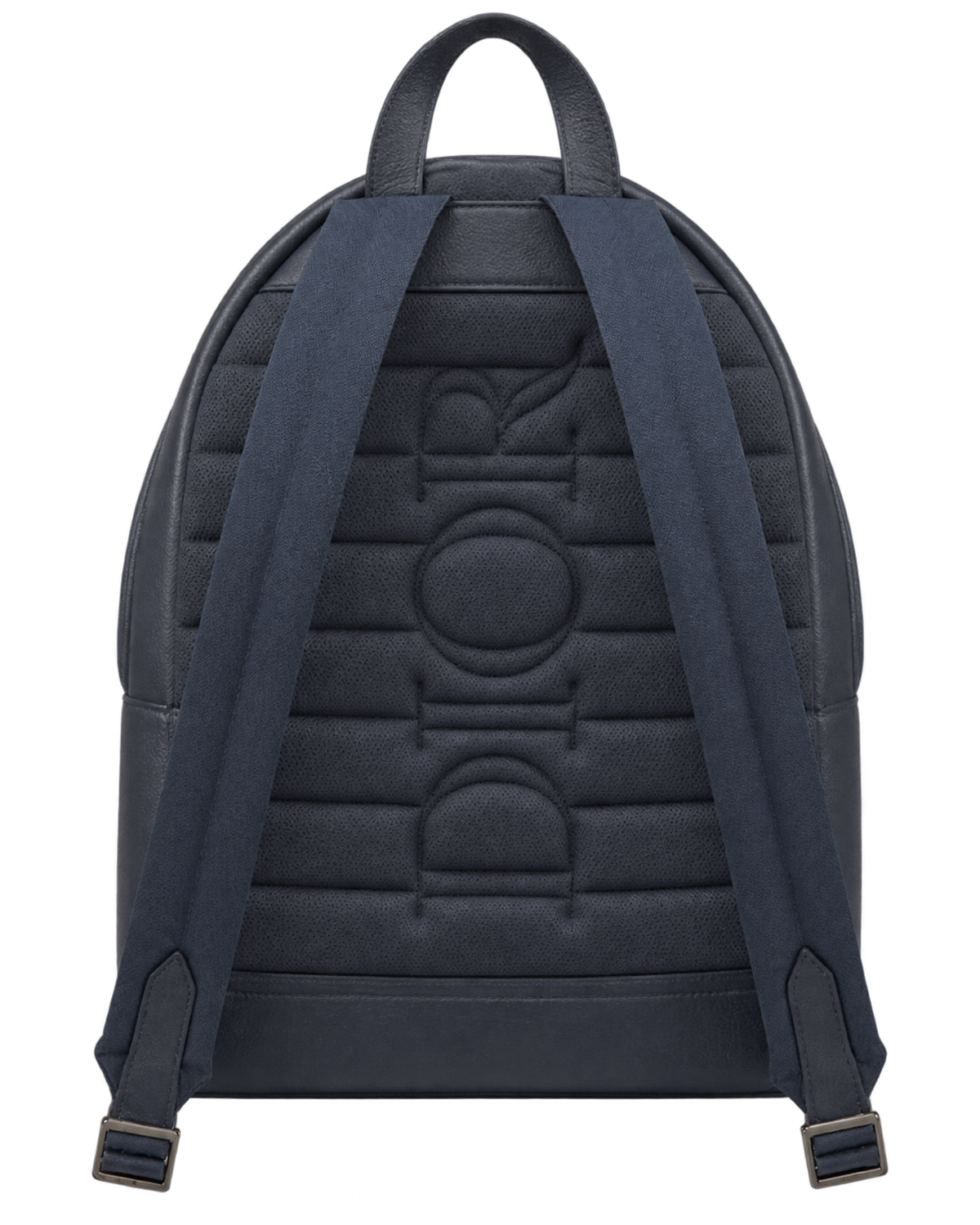 Dior x Hylton Nell Rider 2.0 Zip Backpack Grained Calfskin Print Navy Blue White