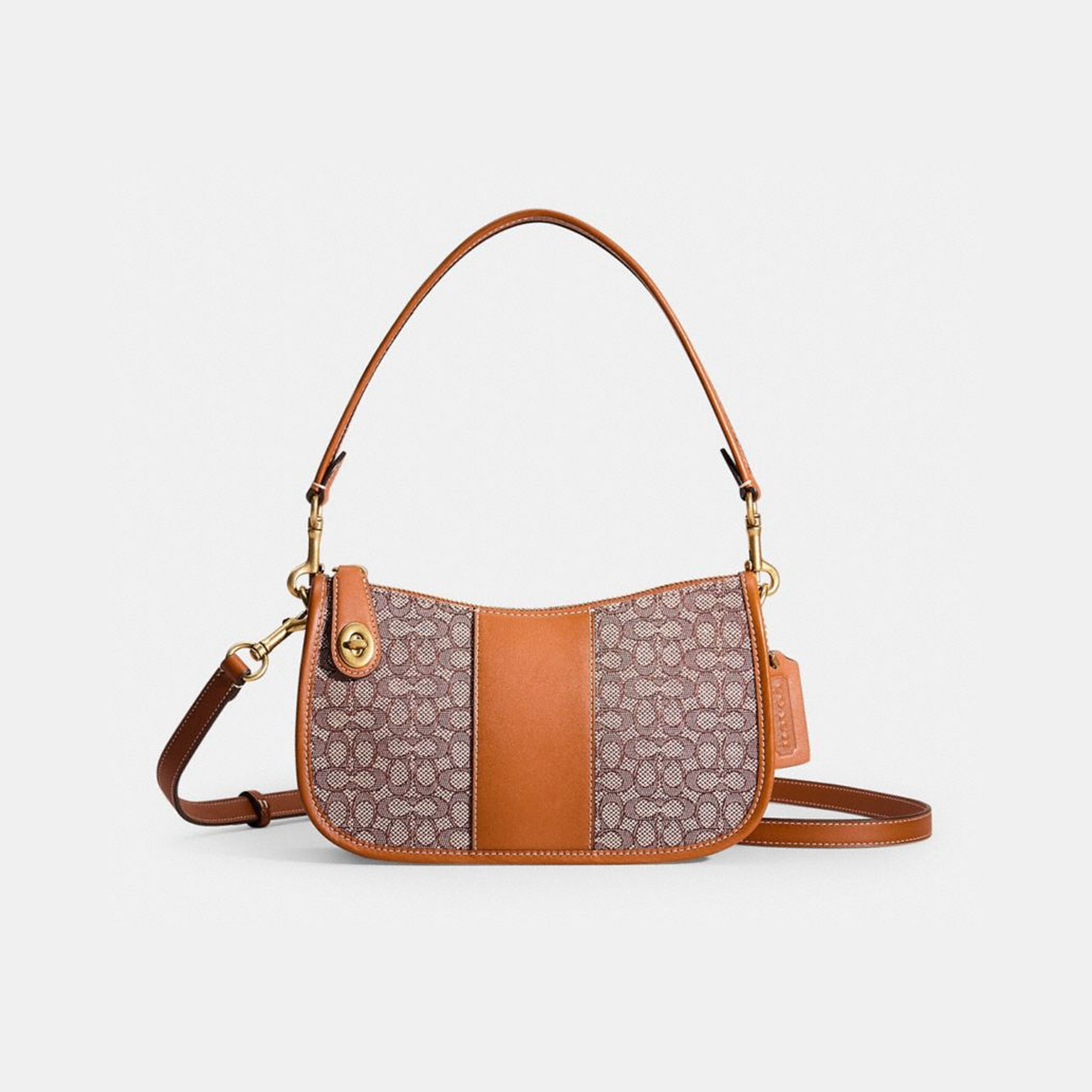 Disney X Coach Swinger Bag In Regenerative Leather With Mickey Mouse And Friends