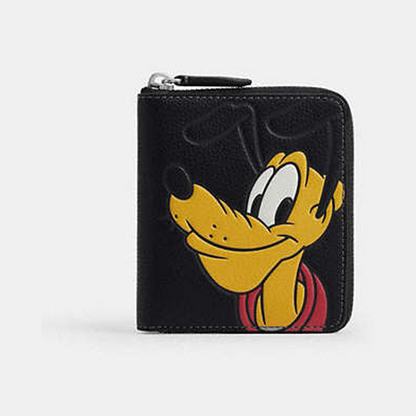 Disney X Coach Zip Around Coin Wallet With Pluto