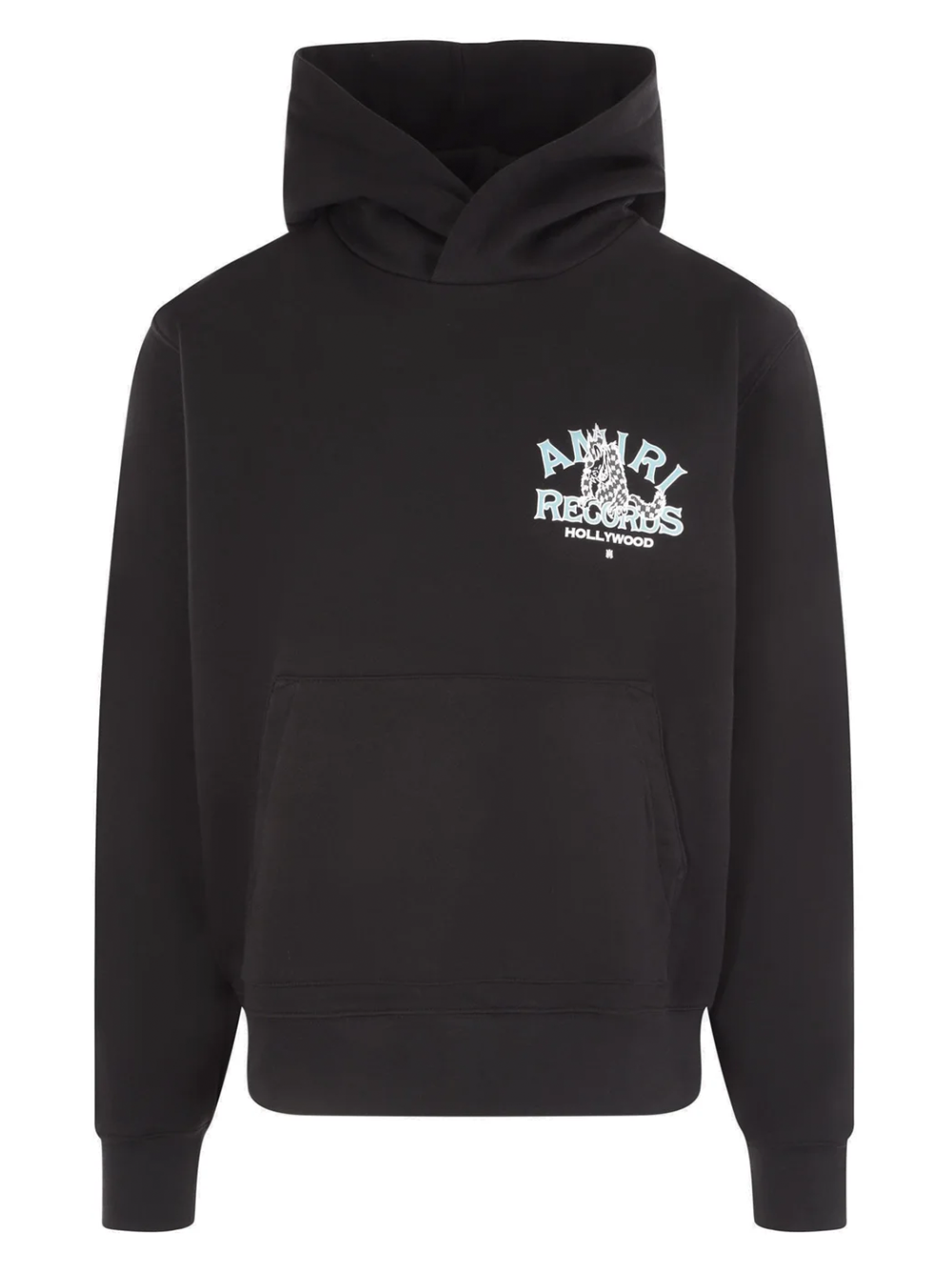 Amiri Wolf Records Printed Hoodie in Black