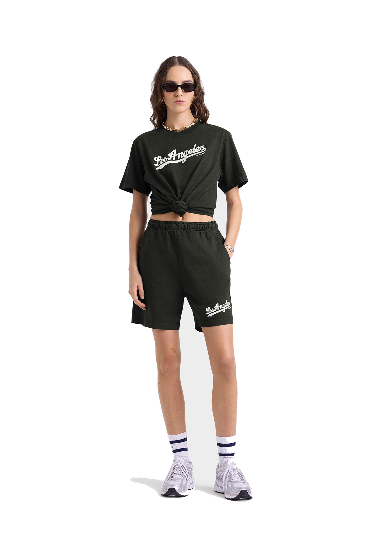 Dodgers Gym Short - Faded Black/White