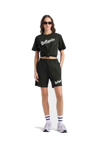 Dodgers Gym Short - Faded Black/White