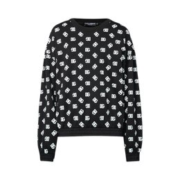 Dolce&Gabbana Black sweatshirt with monogram logo
