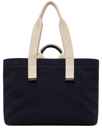 Dolce&Gabbana Navy Printed Drill Holdall Tote