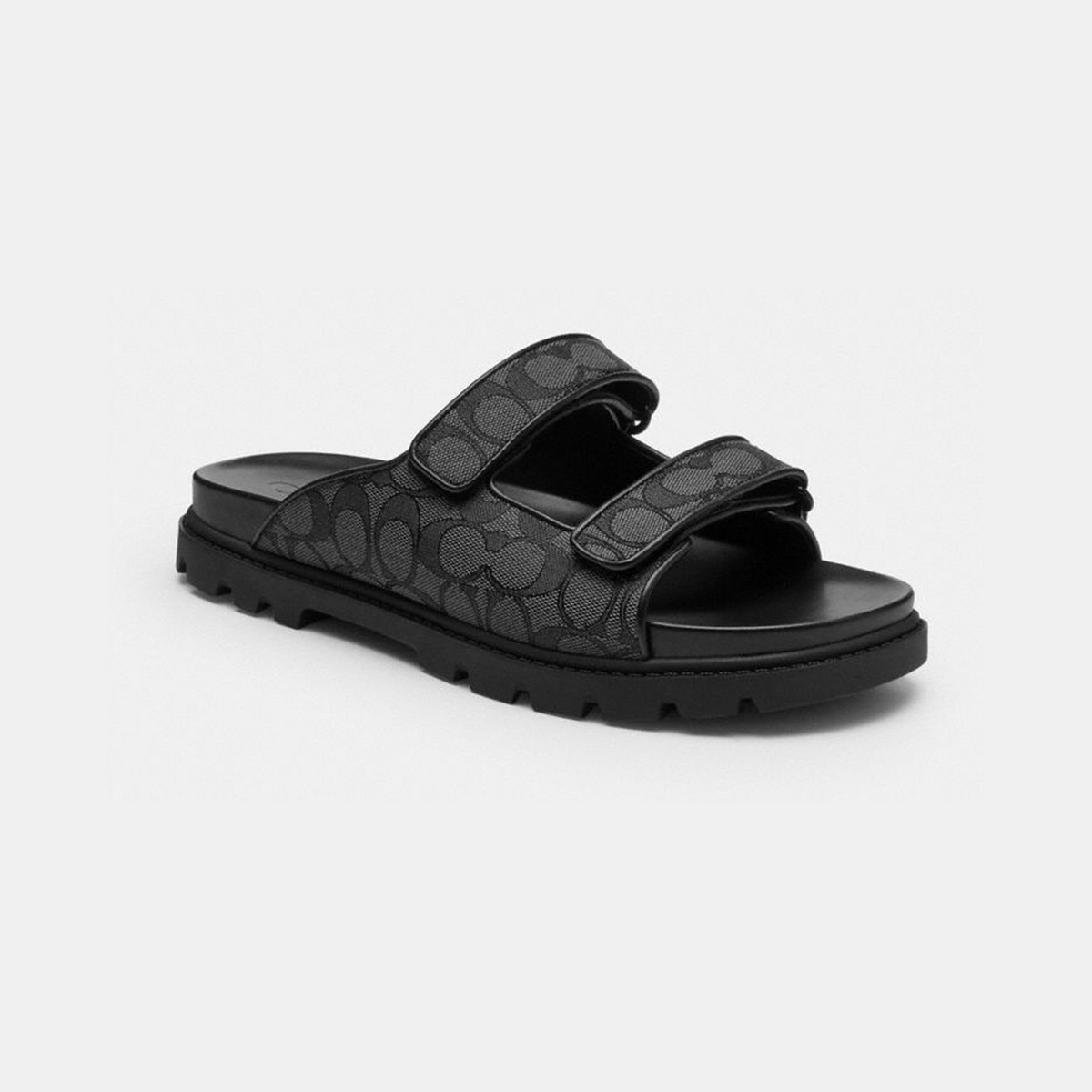 Double Banded Sandal In Signature Jacquard