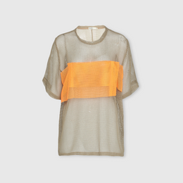 DOUBLE MESH BANDAGE TEE