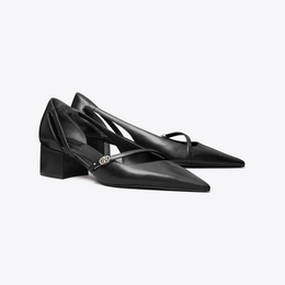 Double T Buckle D'Orsay Pump
