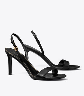 DOUBLE T BUCKLE HEELED SANDAL