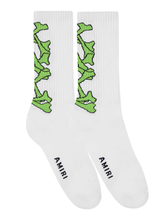 Amiri Bones Stacked Socks in White
