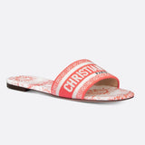 Dior Dway Slide in embroidered cotton