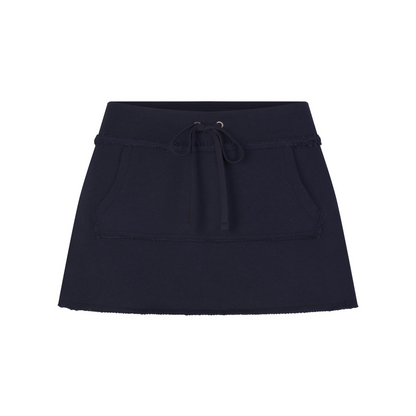 Drapey French Terry Mini Skirt
