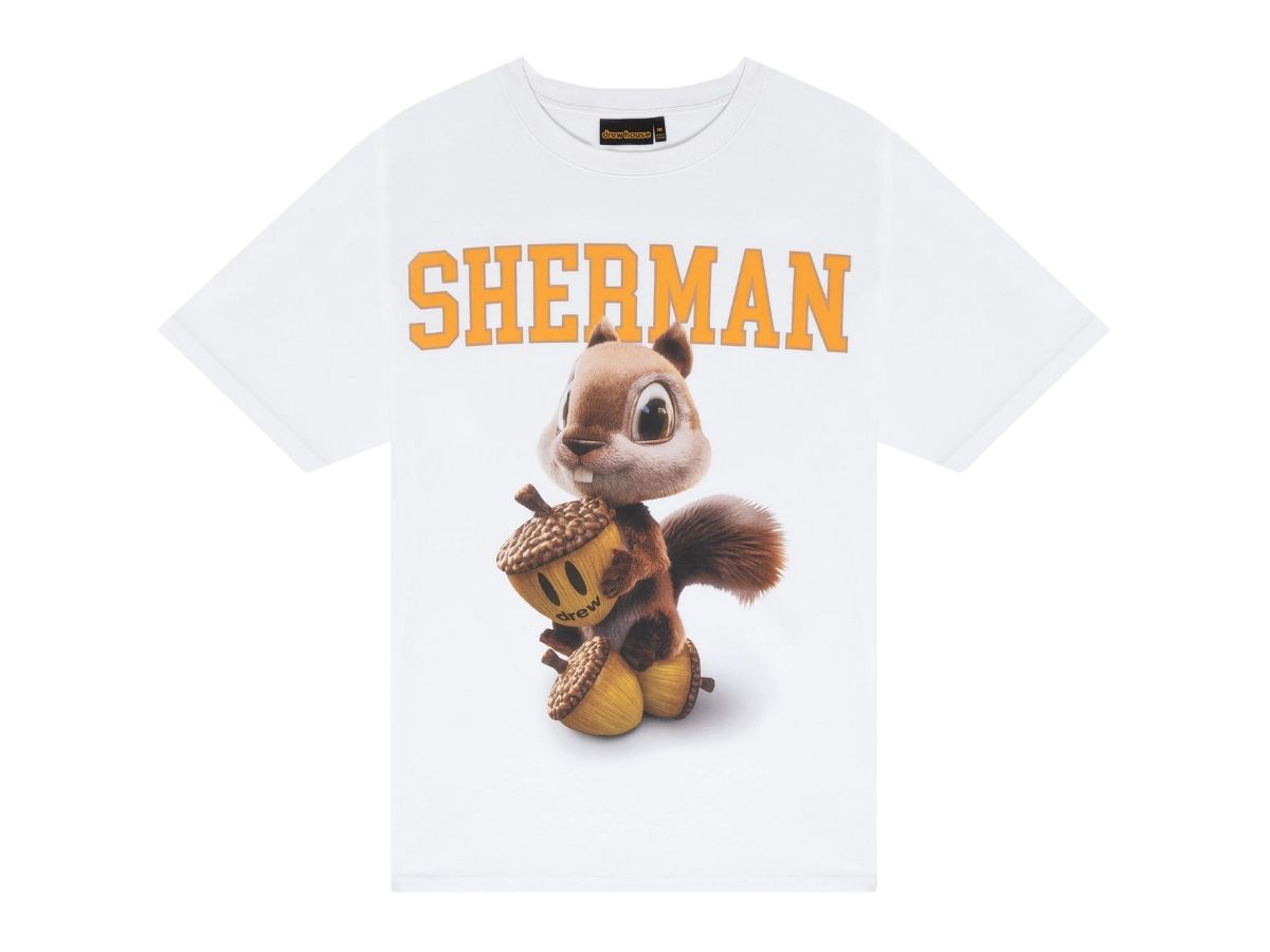 Drew House 3D Sherman SS White Tee