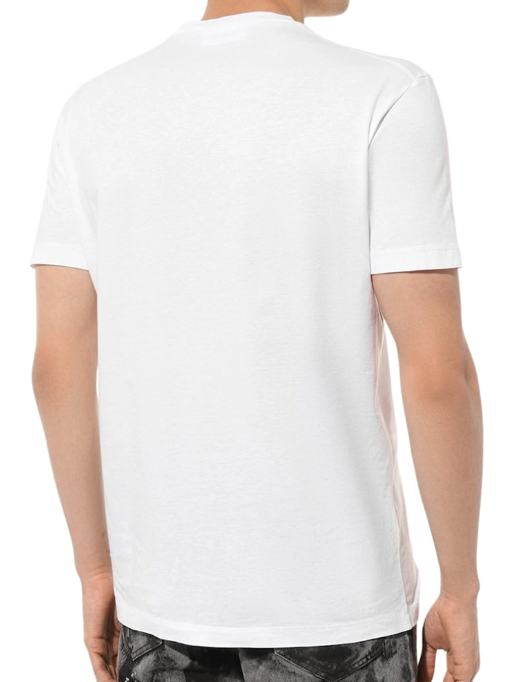 Dsquared2 Cool Fit Large Dsq2 Logo White T Shirt