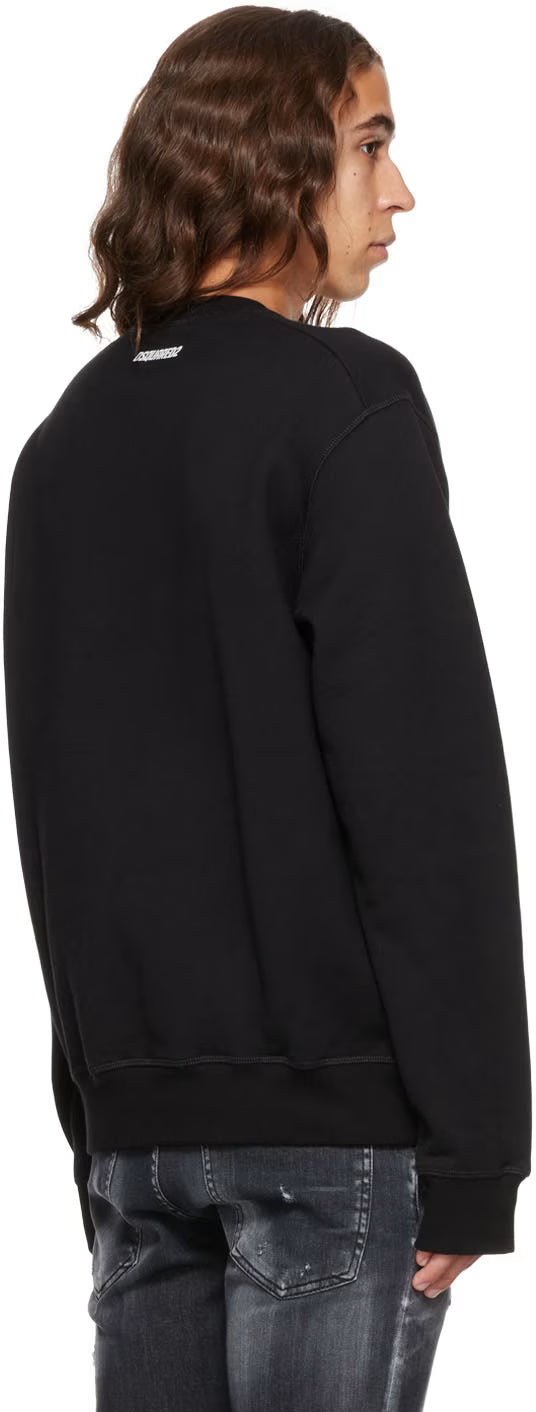 Dsquared2 Black DC Demolition Sweatshirt