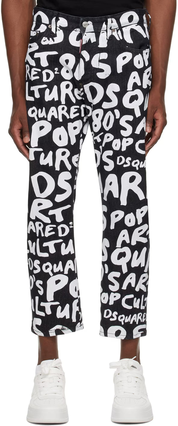 Dsquared2 Black Sprout Factory Bro Jeans