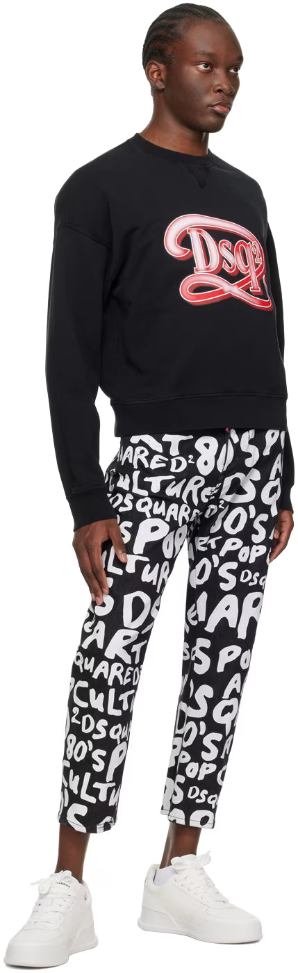 Dsquared2 Black Sprout Factory Bro Jeans