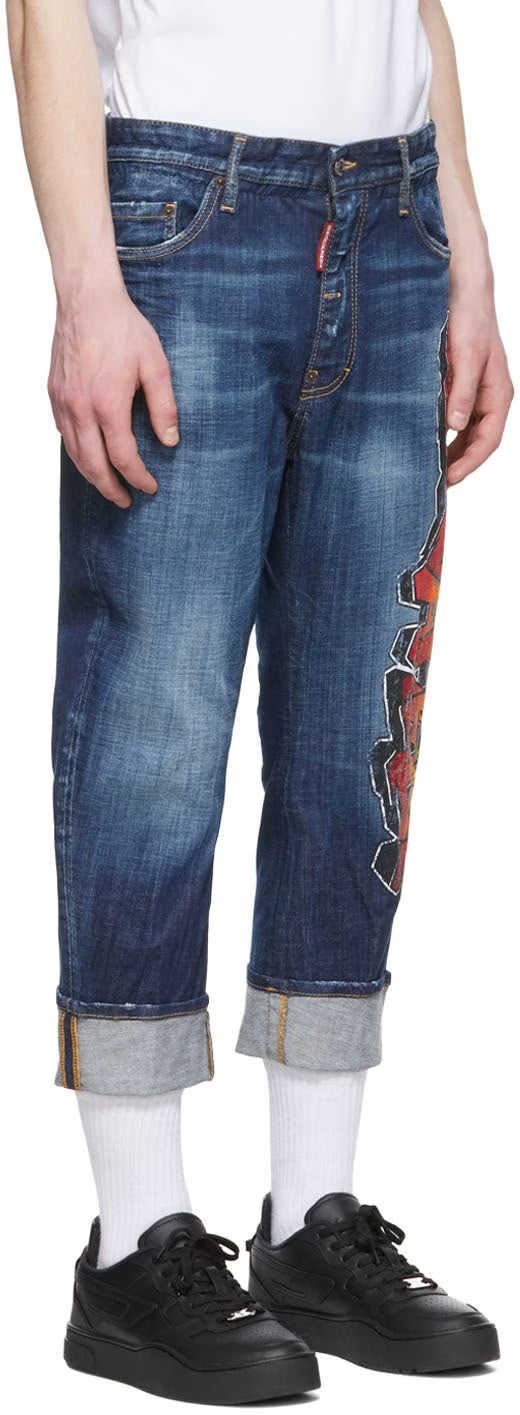 Dsquared2 Blue Clean Wash Jeans