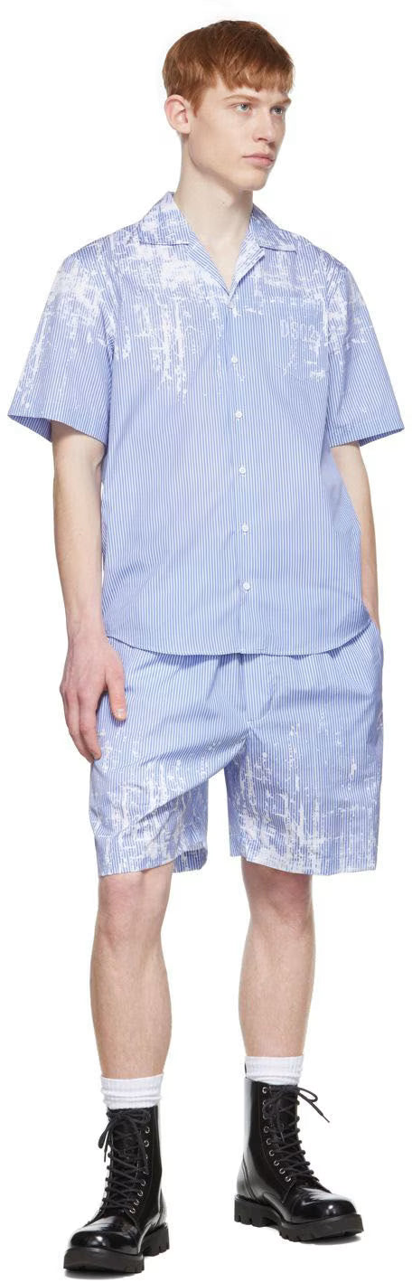 Dsquared2 Blue Cotton Shorts
